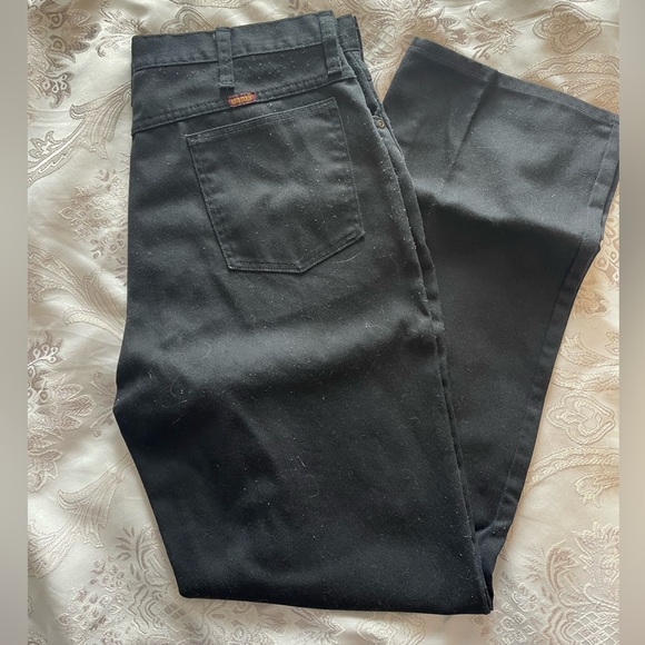 Vintage rustler ranch pants/dress jeans (1970s) (36x32) (MADE IN USA) - Picture 1 of 5